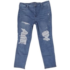 American Eagle Super Hi-Rise Jegging Distressed 22